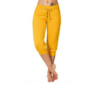 🔥Hot Summer Sale🔥Women’s Drawstring Capri Pants with Pockets for Casual Comfort Wear
